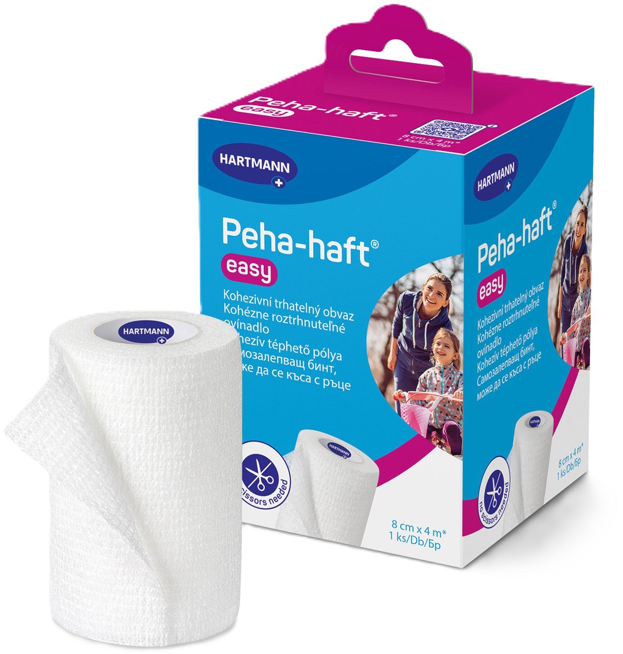 Peha Haft easy kohezivní trhatelné obinadlo 8 cm × 4 m