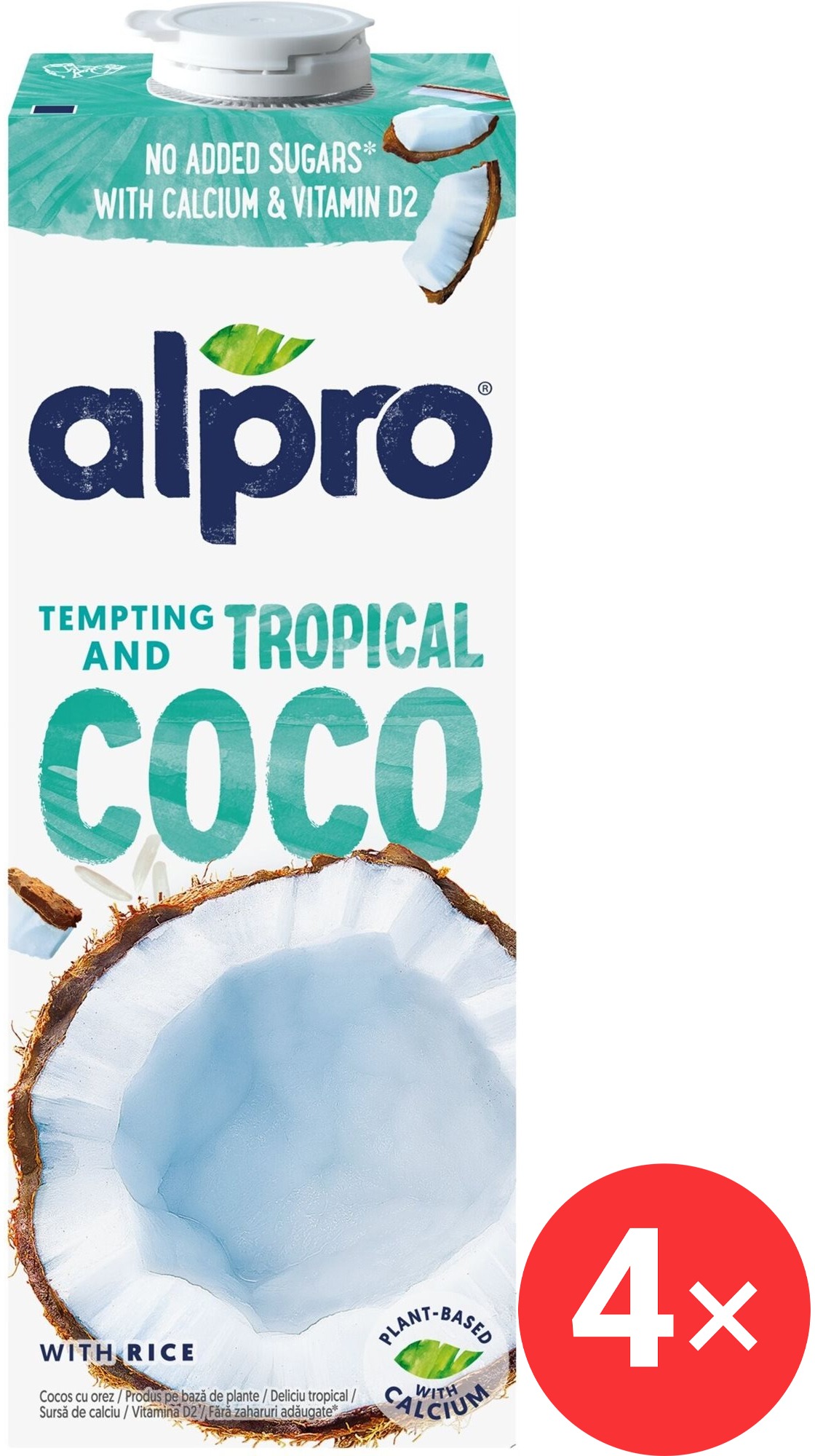 Alpro kokosový nápoj 4 x 1l
