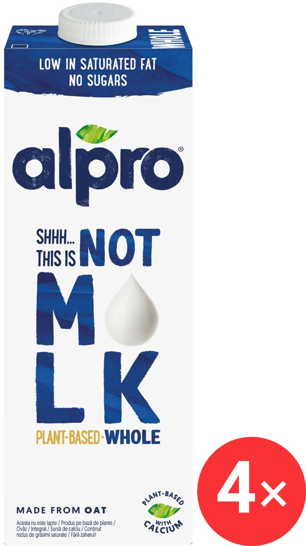 Alpro ovesný nápoj TASTES AS GOOD – Rich & Creamy 3,5% 4 x 1l