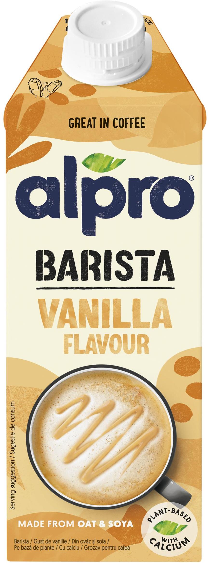 Alpro Barista ovesno-sójový nápoj s vanilkovou příchutí 750 ml