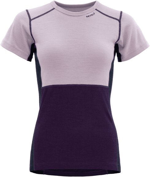 DEVOLD Lauparen Merino 190 T-Shirt Wmn, Orchid/Lilac/Ink, M