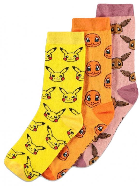 Pokémon: Iconic Characters - set pánských ponožek (EU 39-42)