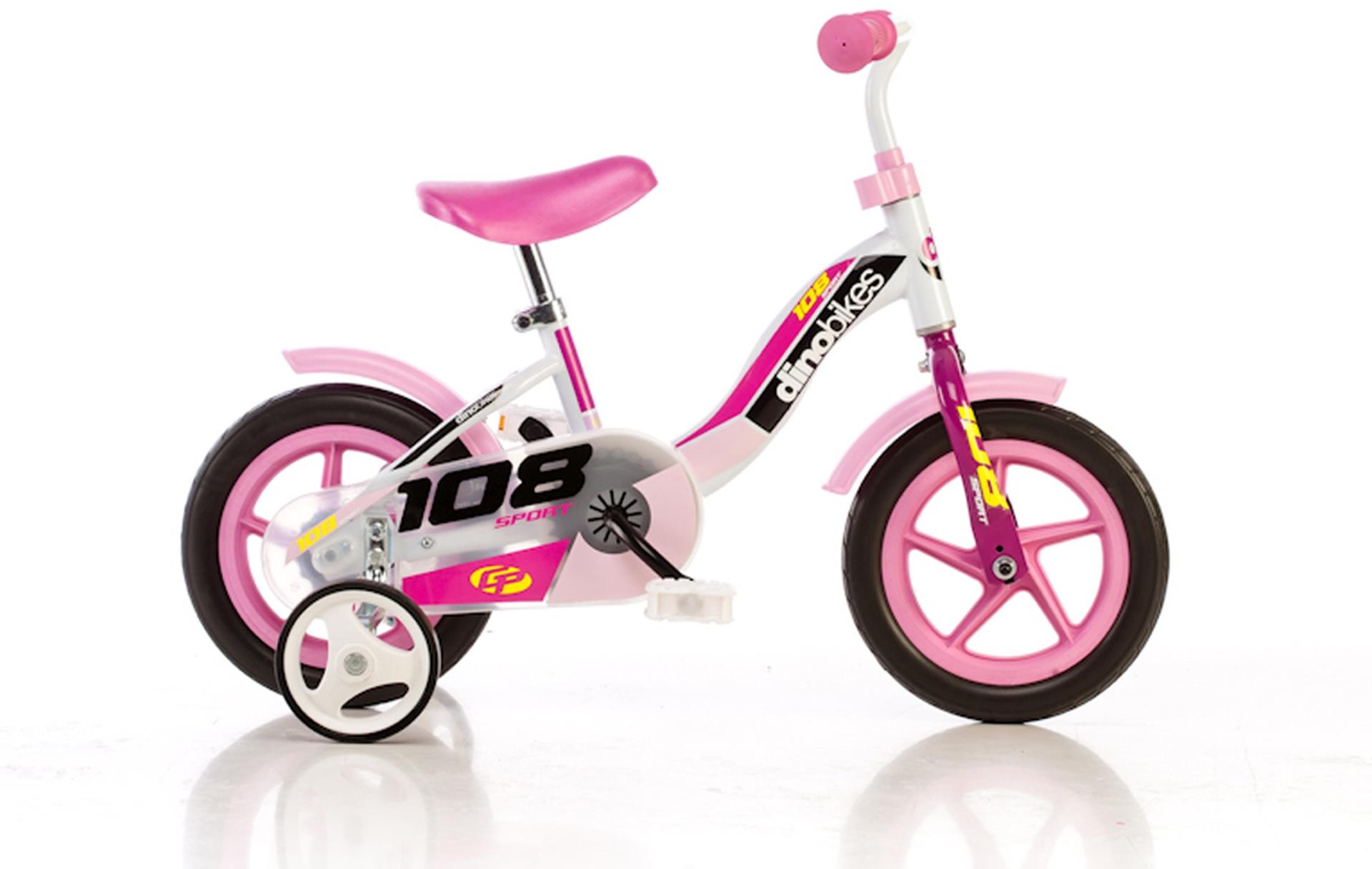 Dino Bikes růžová 10"