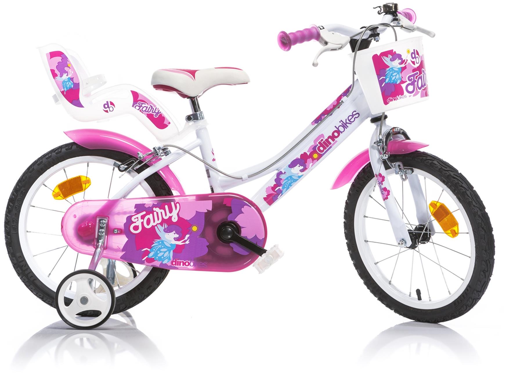 Dino Bikes bílo-růžová 16"