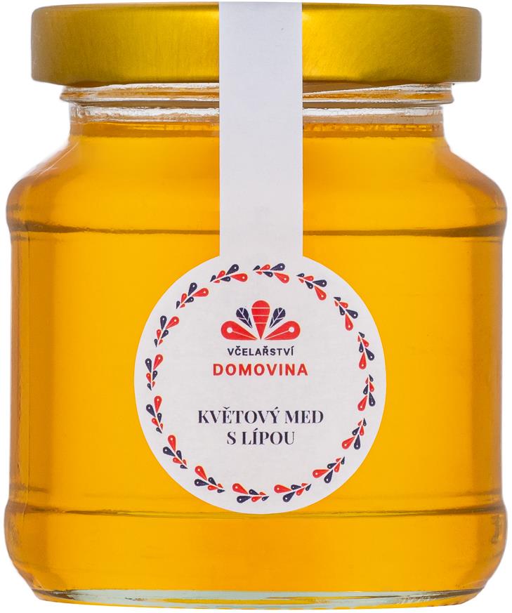 Včelařství Domovina Květový med s lípou 180 g