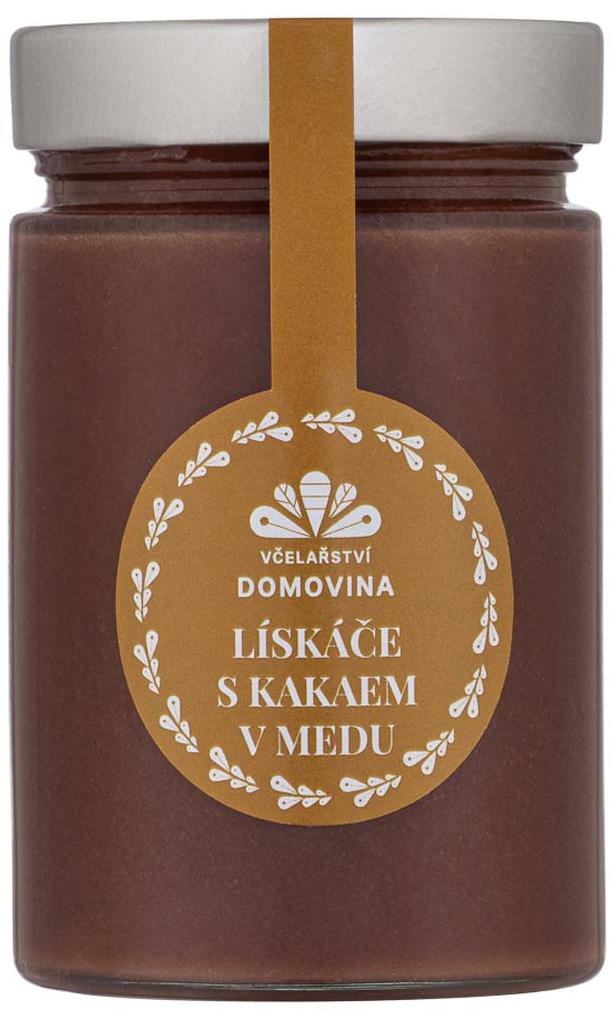 Včelařství Domovina Lískáče s kakaem v medu 380 g