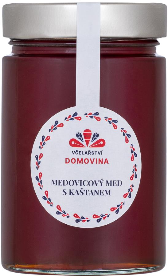 Včelařství Domovina Medovicový med s kaštanem 400 g