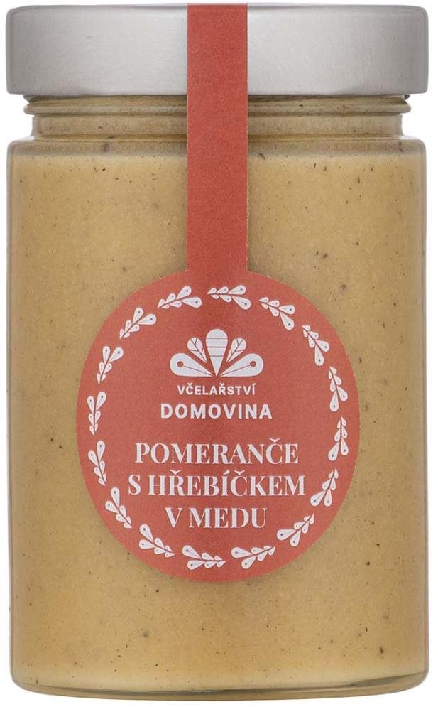 Včelařství Domovina Pomeranče s hřebíčkem v medu 380 g