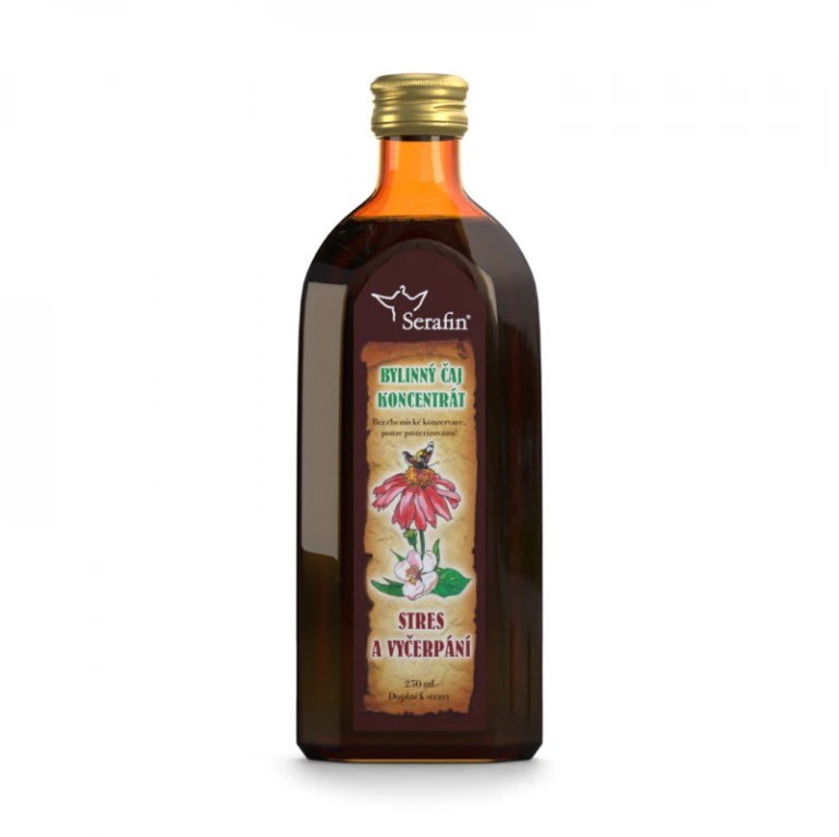 Serafin Stres a vyčerpání přírodní bylinný koncentrát, 250 ml