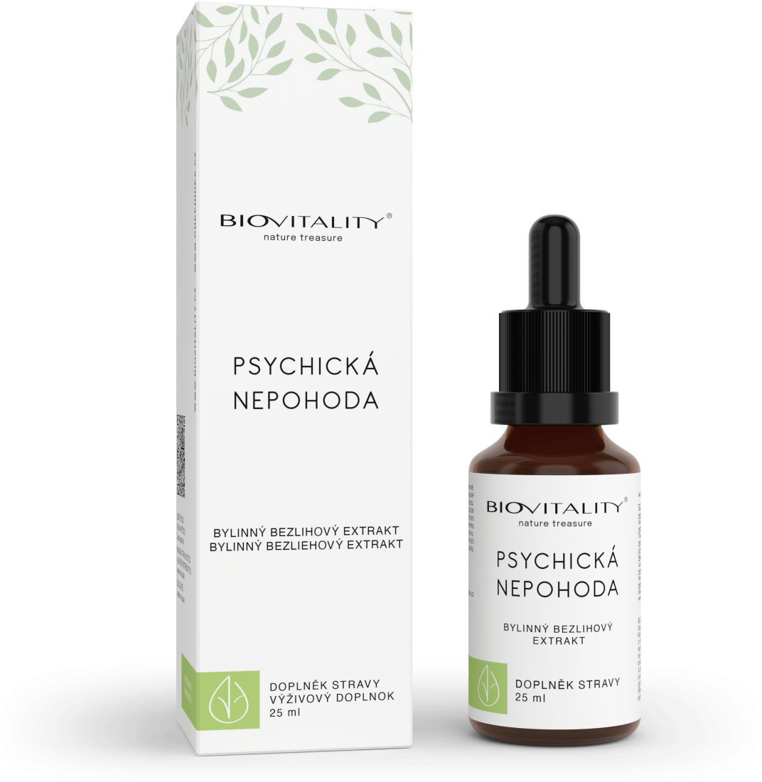 GREEN IDEA Biovitality Psychická nepohoda bezlihová tinktura 25 ml