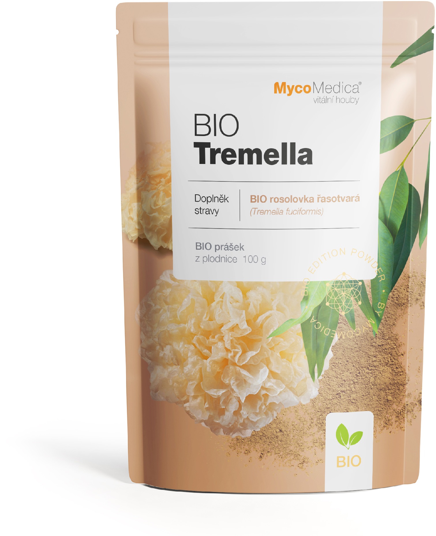 Mycomedica Tremella prášek BIO 100 g