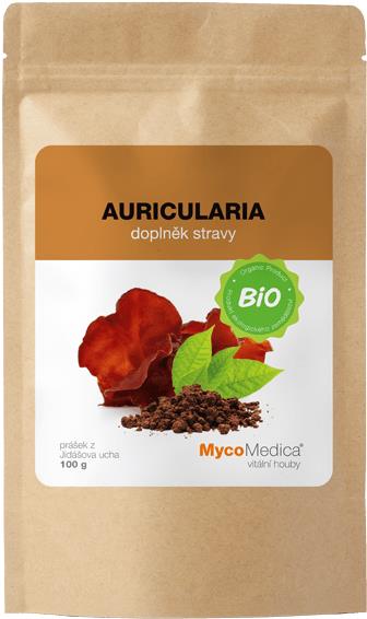 Mycomedica Auricularia prášek BIO 100 g