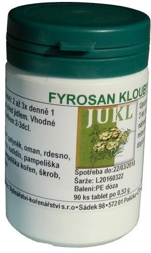 Jukl Fyrosan Klouby 90 tablet