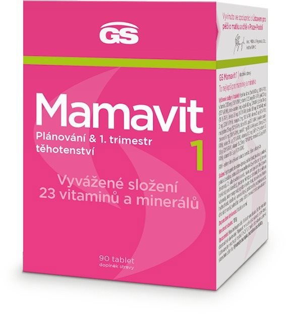 GS Mamavit 1 Plánování a 1. trimestr, 90 tablet