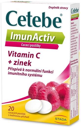 Cetebe ImunActiv Vitamin C + zinek 20 tablet