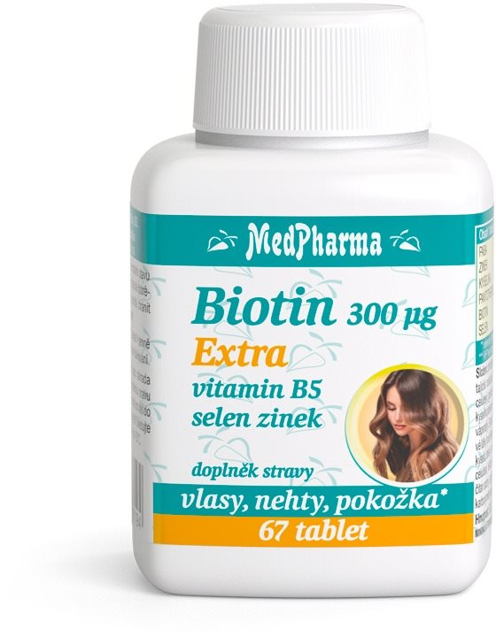 MedPharma Biotin 300 µg Extra - 67 kapslí