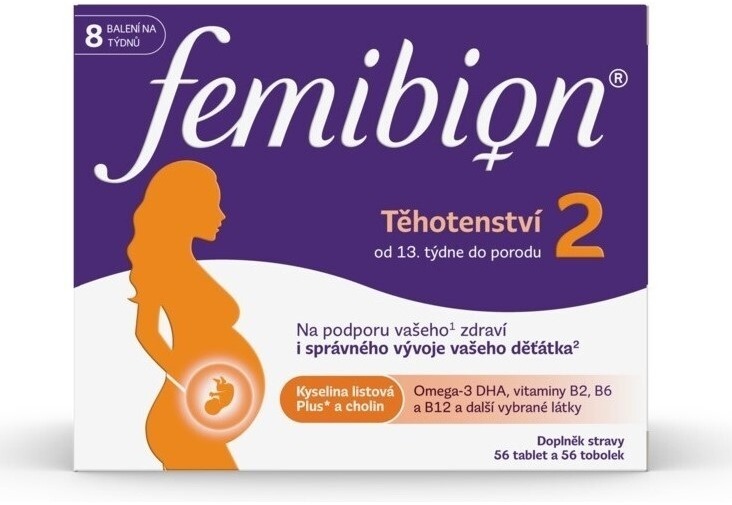 Femibion 2 Těhotenství 56 tablet + 56 tobolek