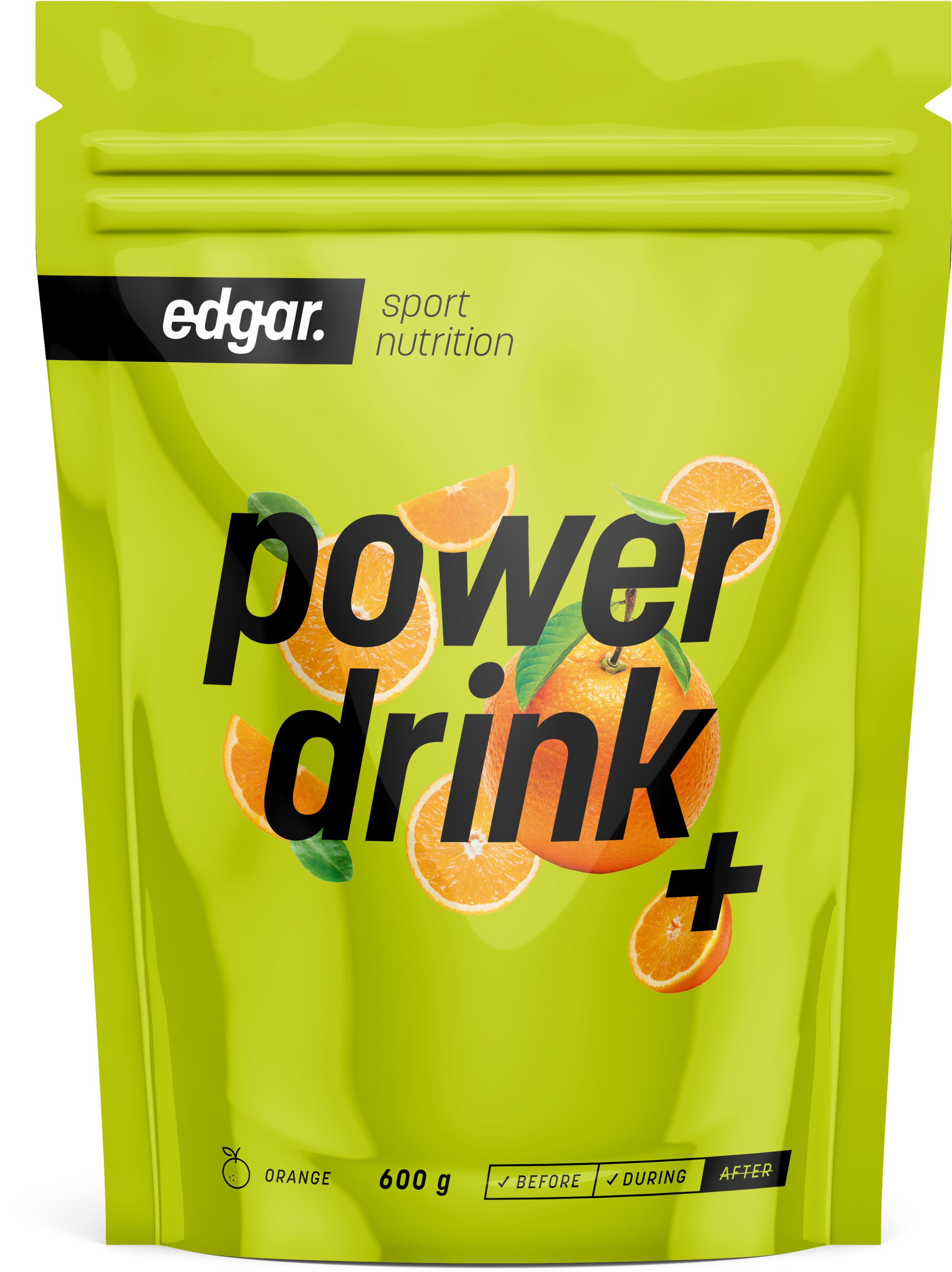EDGAR Powerdrink s kofeinem 600 g, pomeranč