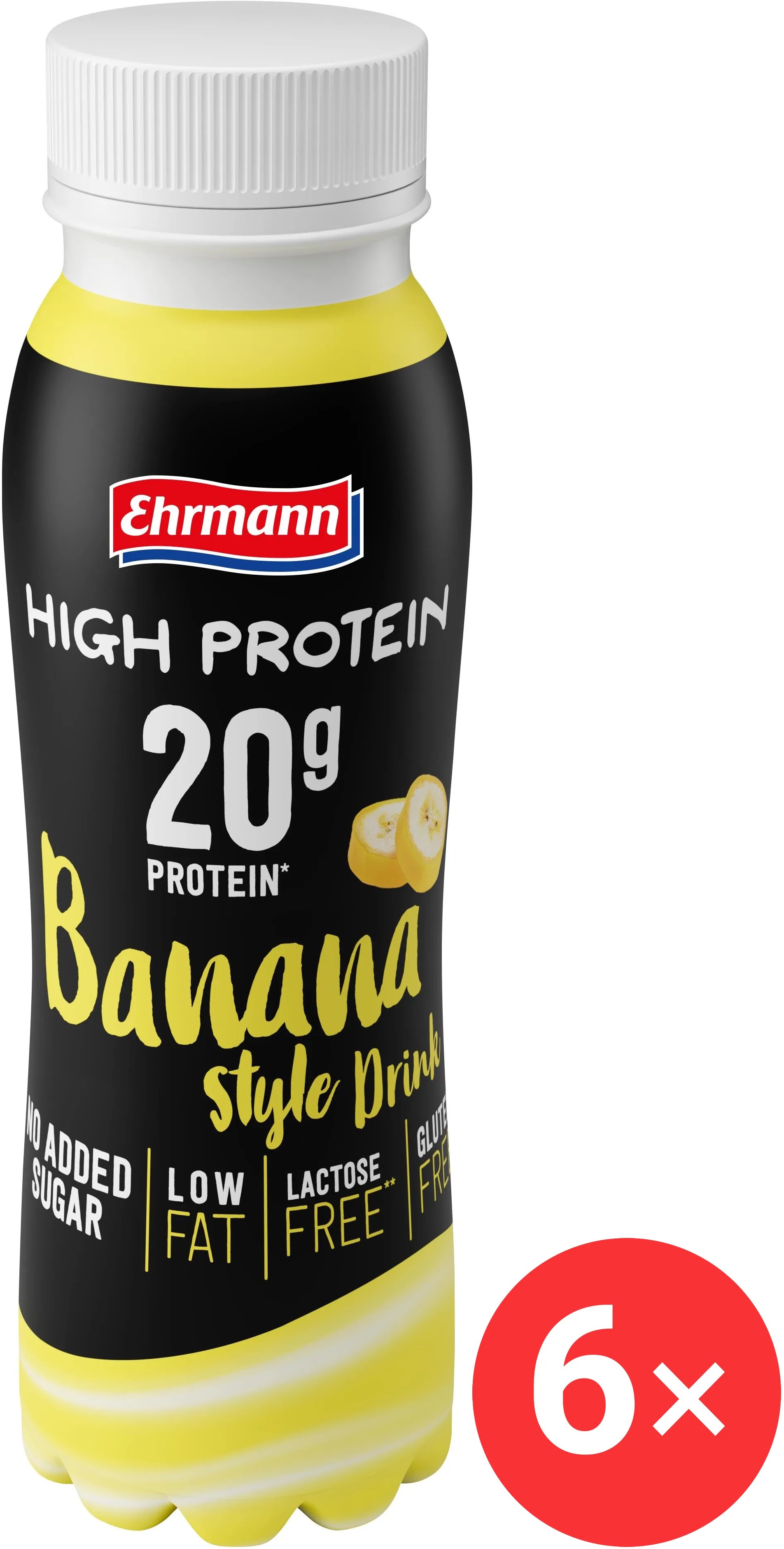 Ehrmann High Protein Drink 6 x 250ml, banana