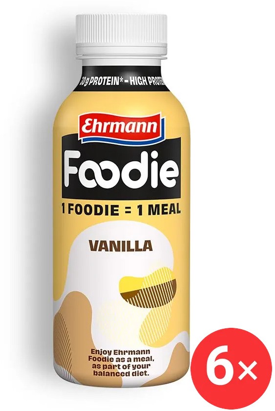 Ehrmann Foodie 6x 400ml, vanilka