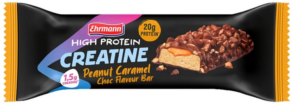 Ehrmann High Protein Creatine Bar Peanut Caramel Choc Flavour 60 g