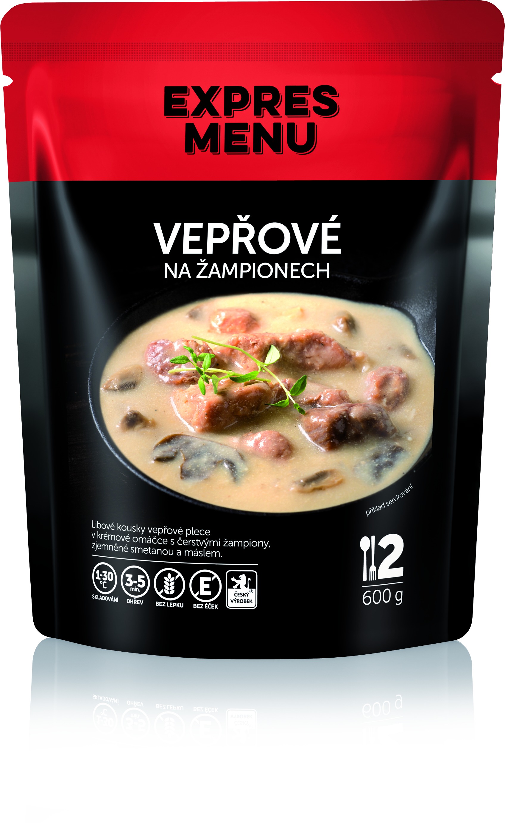 Expres menu Vepřové na žampionech 600 g