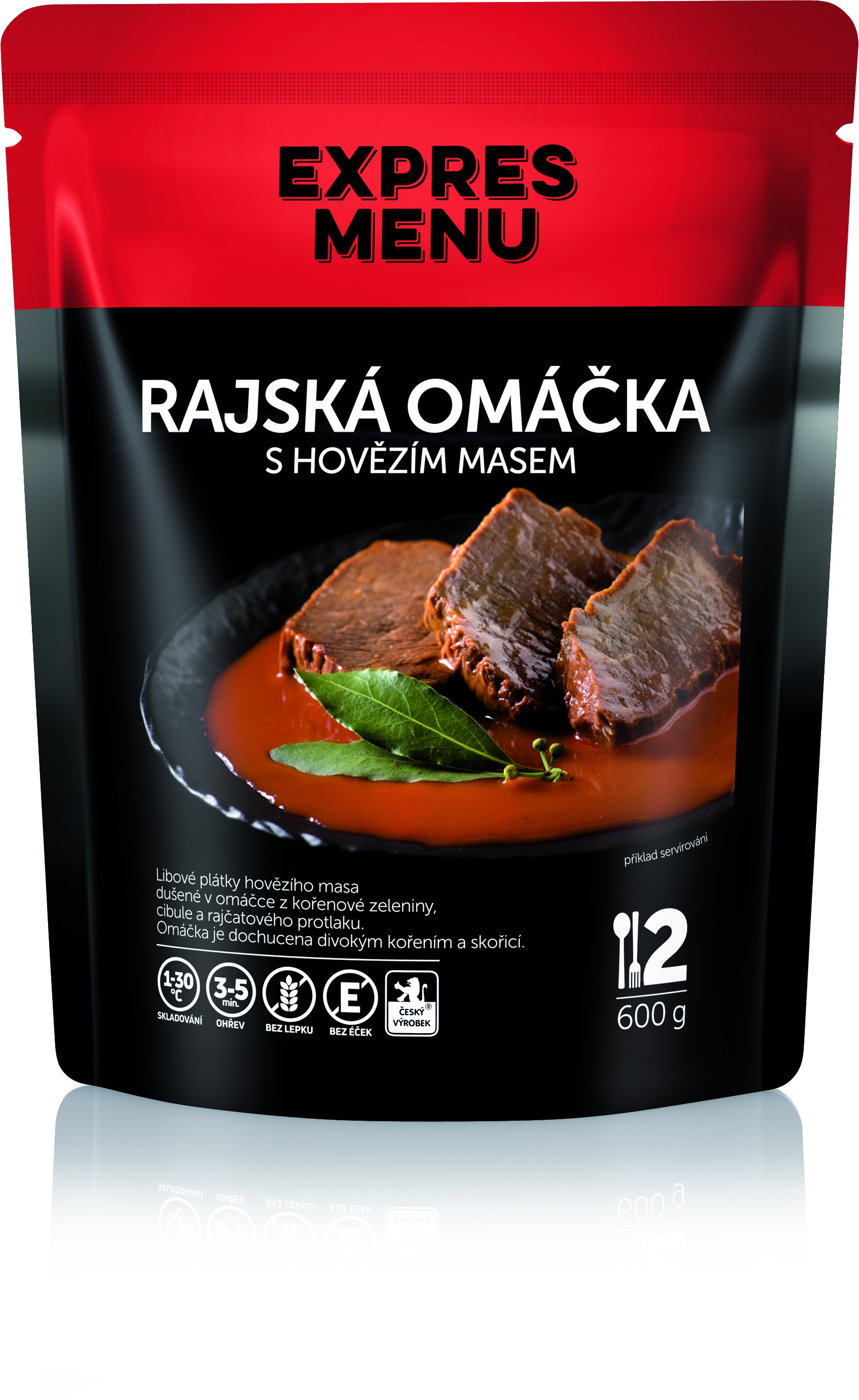 Expres Menu Rajská omáčka s hovězím 600g