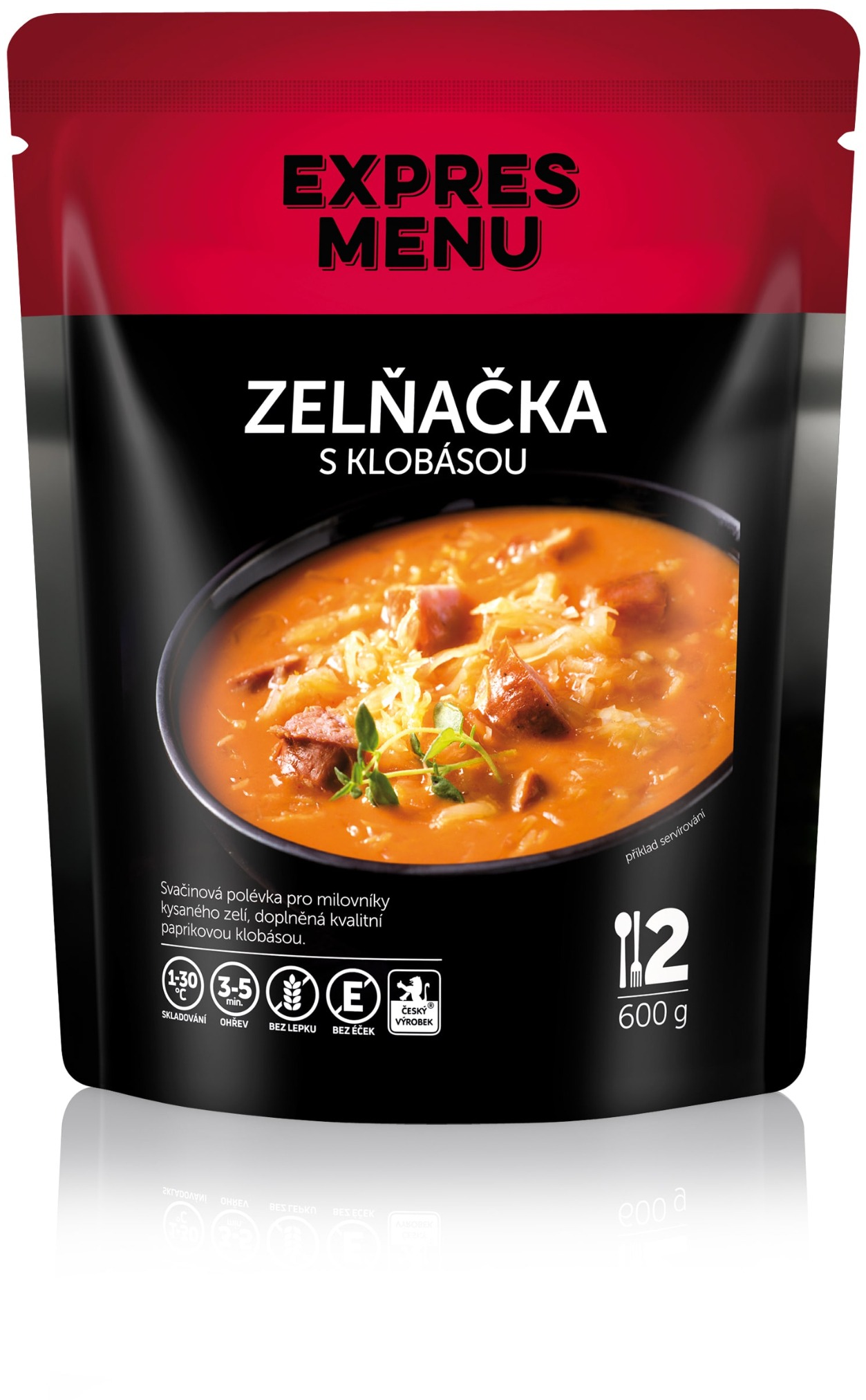 Expres Menu Zelná polévka s klobásou