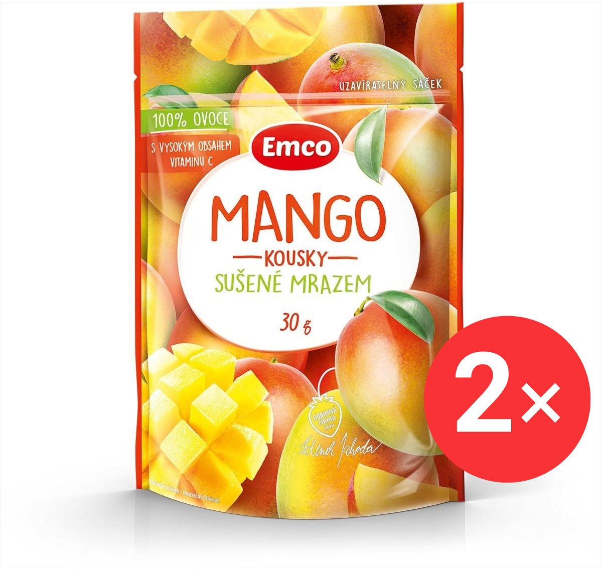 Emco Mrazem sušené mango 2 x 30g