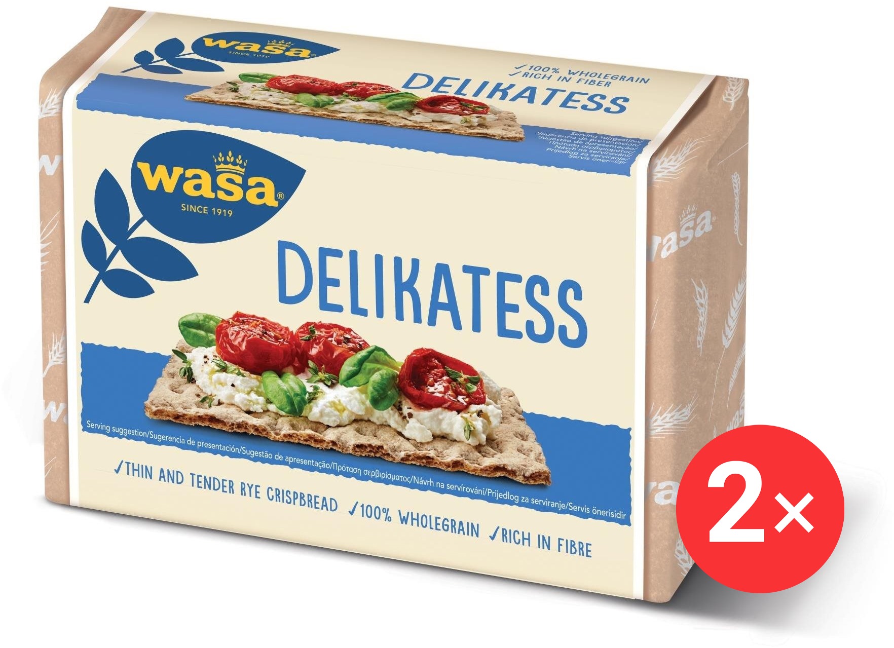 Wasa Delikatess 2 x 270g B12