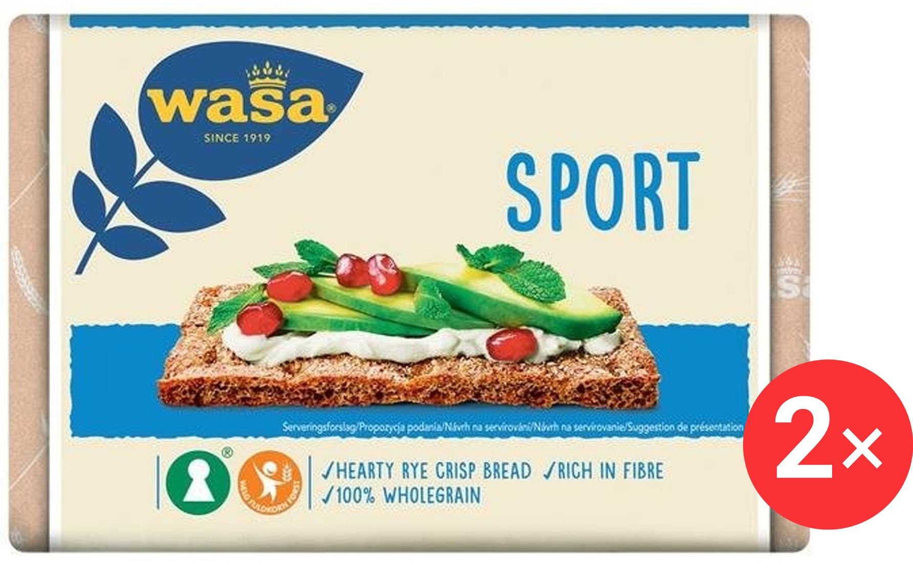 Wasa Sport 2 x 275g B12