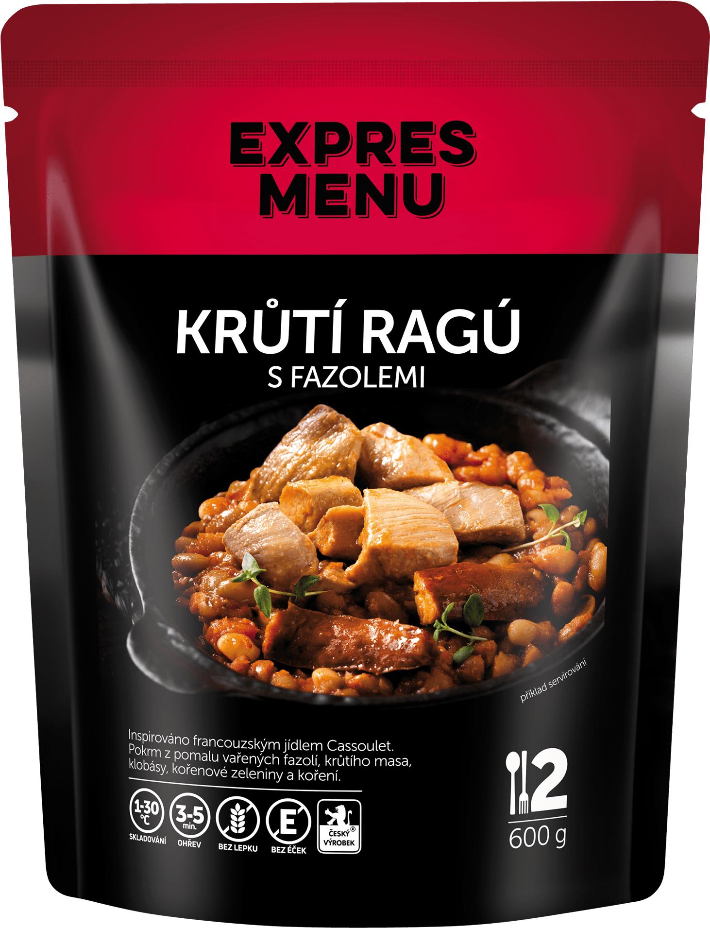 Expres Menu Krůtí ragů s fazolemi 600 g