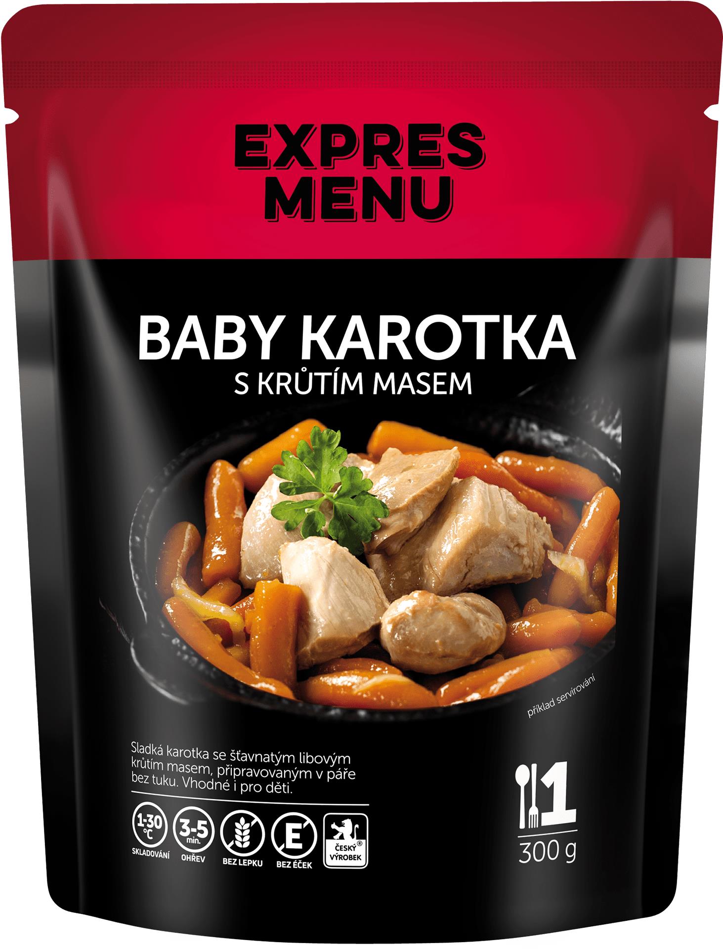 Expres Menu Baby karotka s krůtím masem 300 g