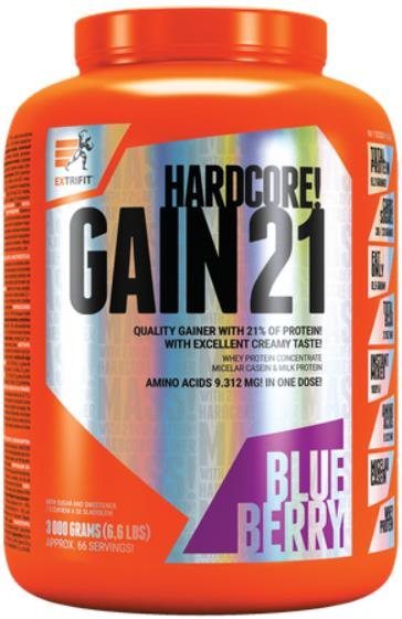Extrifit Hardcore Gain 21 3000 g blueberry