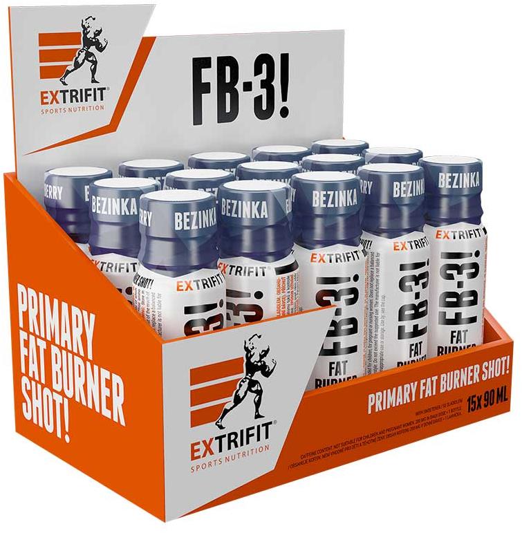 Extrifit FB-3! Fat Burner Shot 15 × 90 ml elderberry