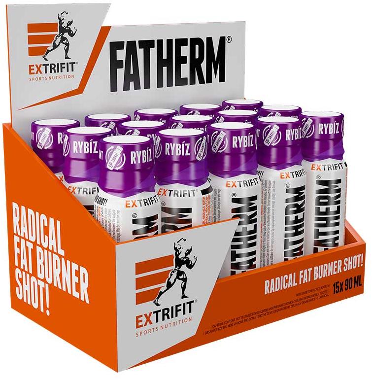 Extrifit Fatherm Shot 1350 ml Příchuť: černý rybíz