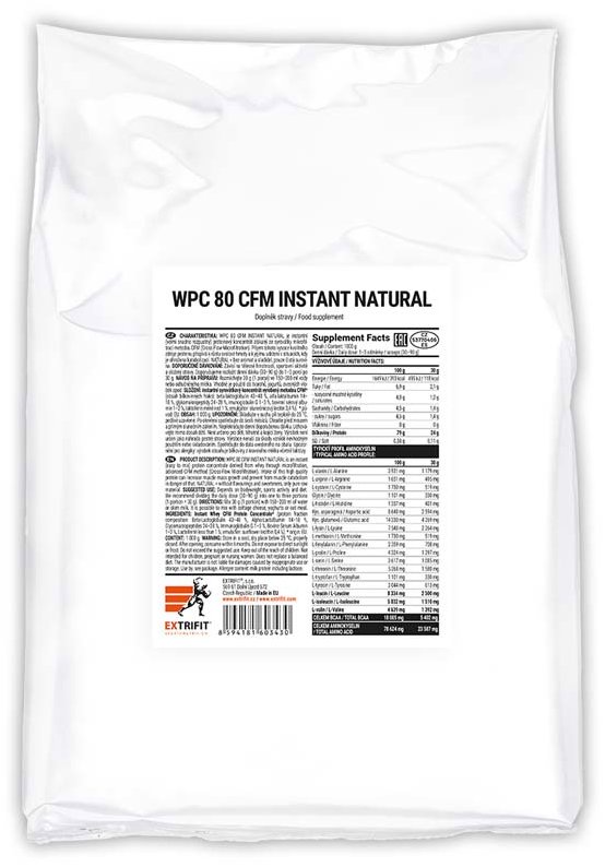 Extrifit WPC 80 CFM Instant Natural 1000 g