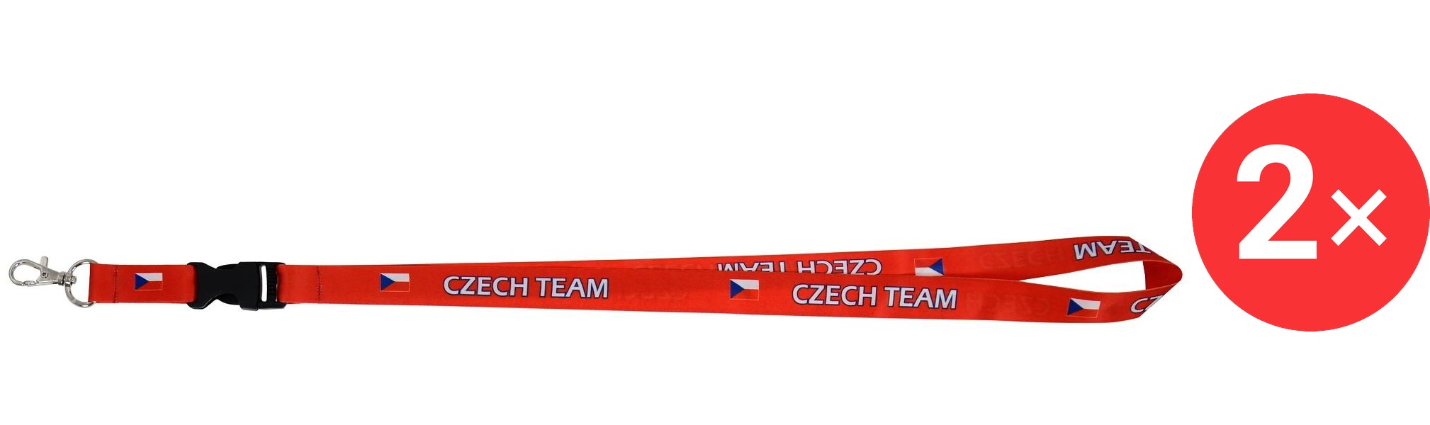 SPORTTEAM ČR 1, červená 2 ks