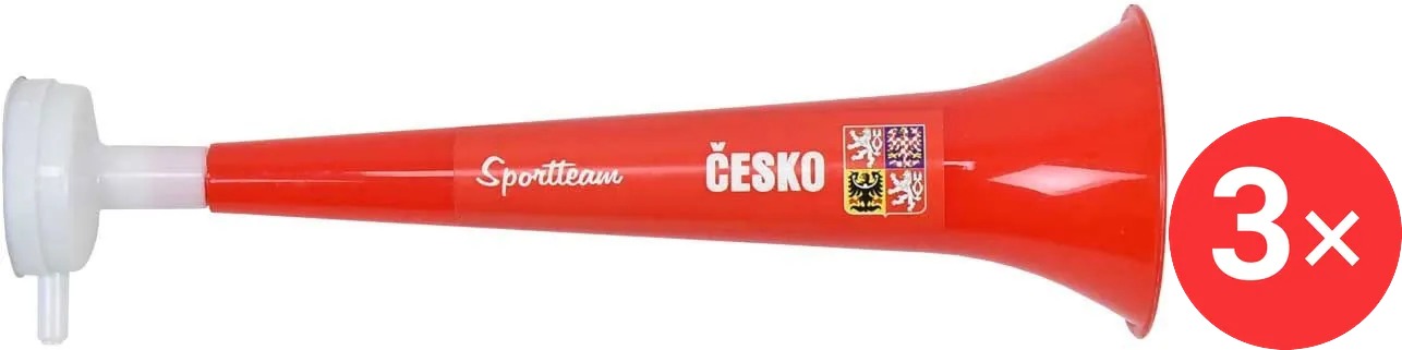 SPORTTEAM Trubka s nástavcem ČR 4 3 ks