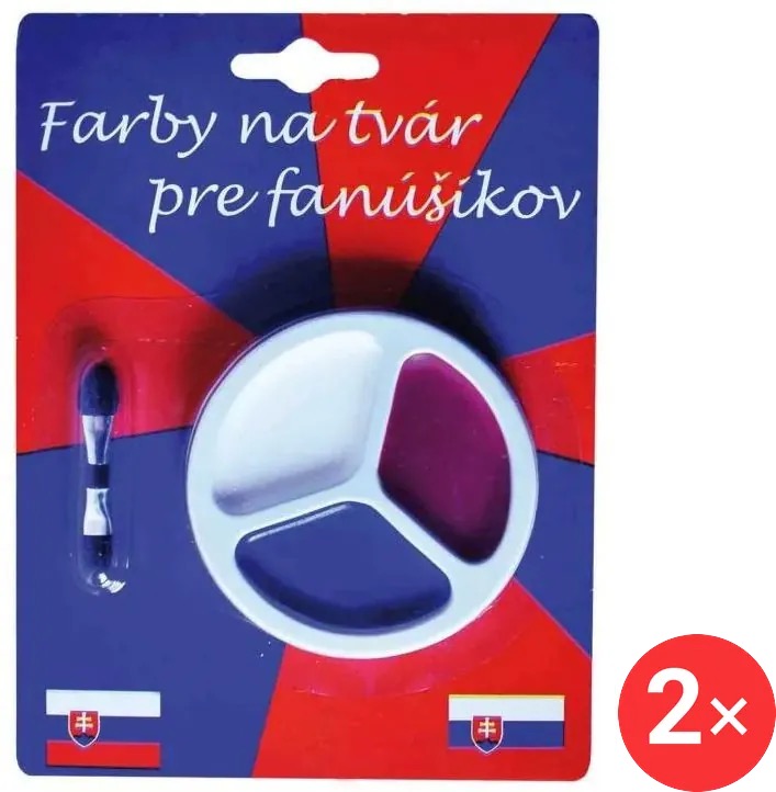 SPORTTEAM® Barvy na obličej SR 1 2 ks