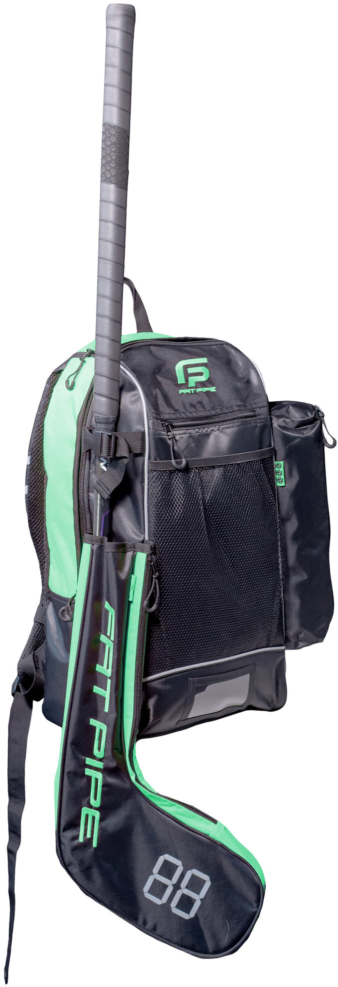 FAT PIPE Lux - Stick Backpack Černo - zelený