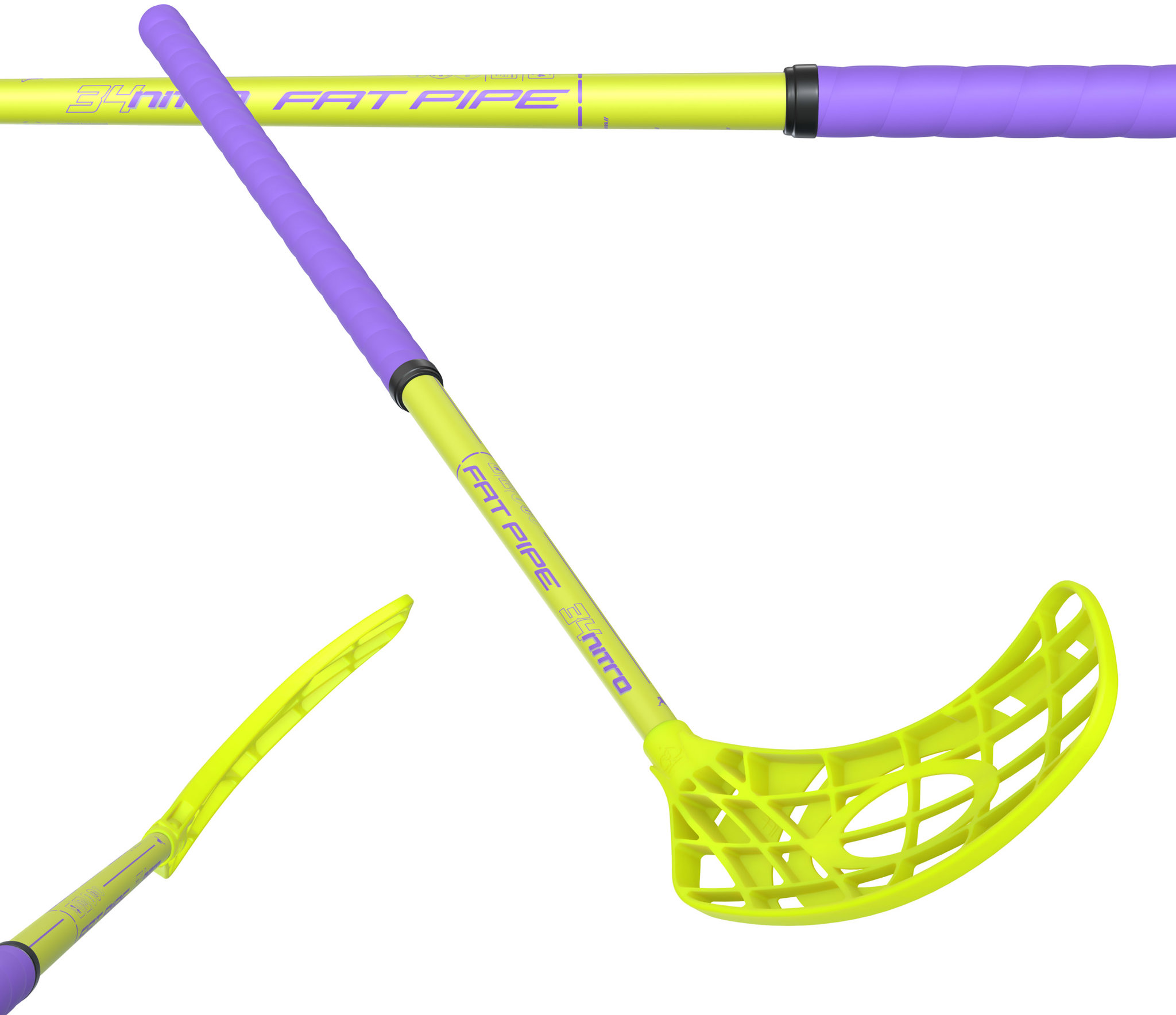 FAT PIPE NITRO 34 YELLOW/PURPLE 60, pravá
