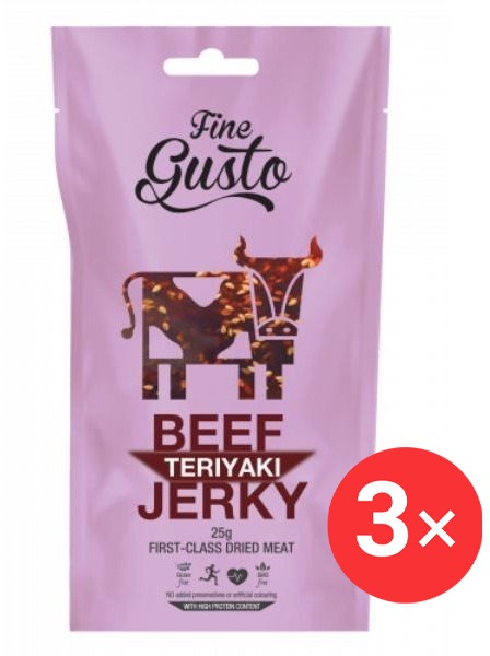Fine Gusto hovězí Teriyaki 3 x 25g