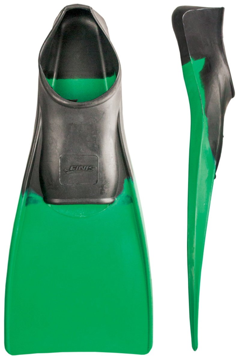 FINIS Long Floating Fins 46-47 Black/Green XXXL