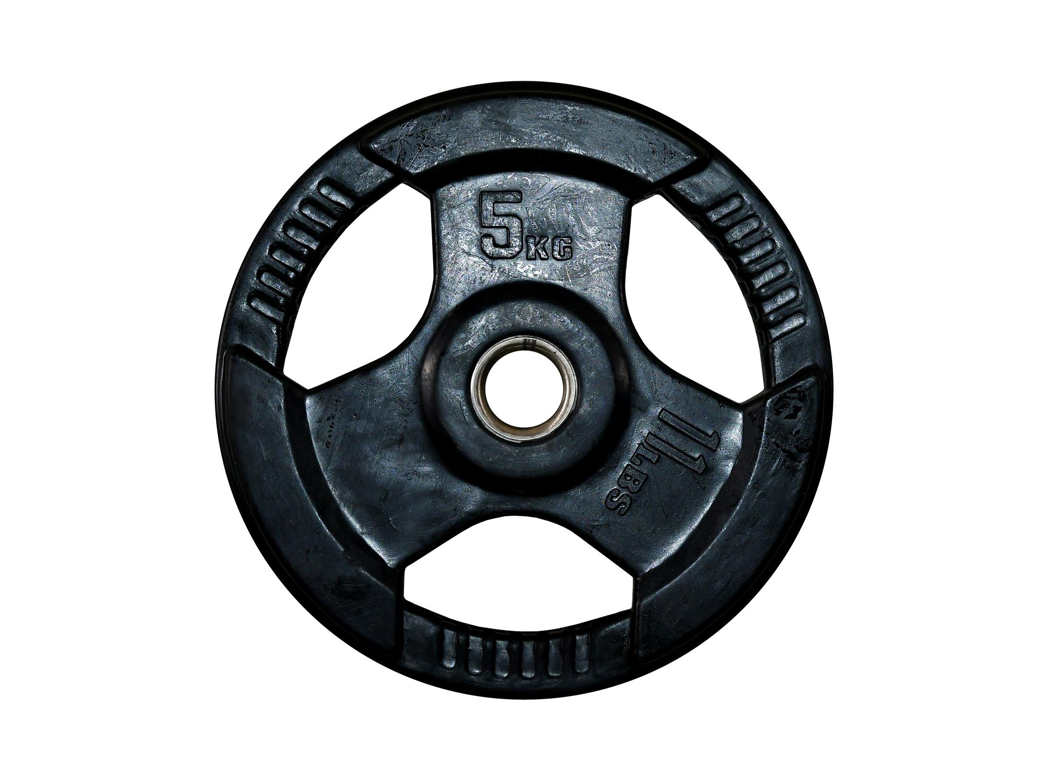 FitnessLine Kotouč litinový pogumovaný 30 mm - 5 kg