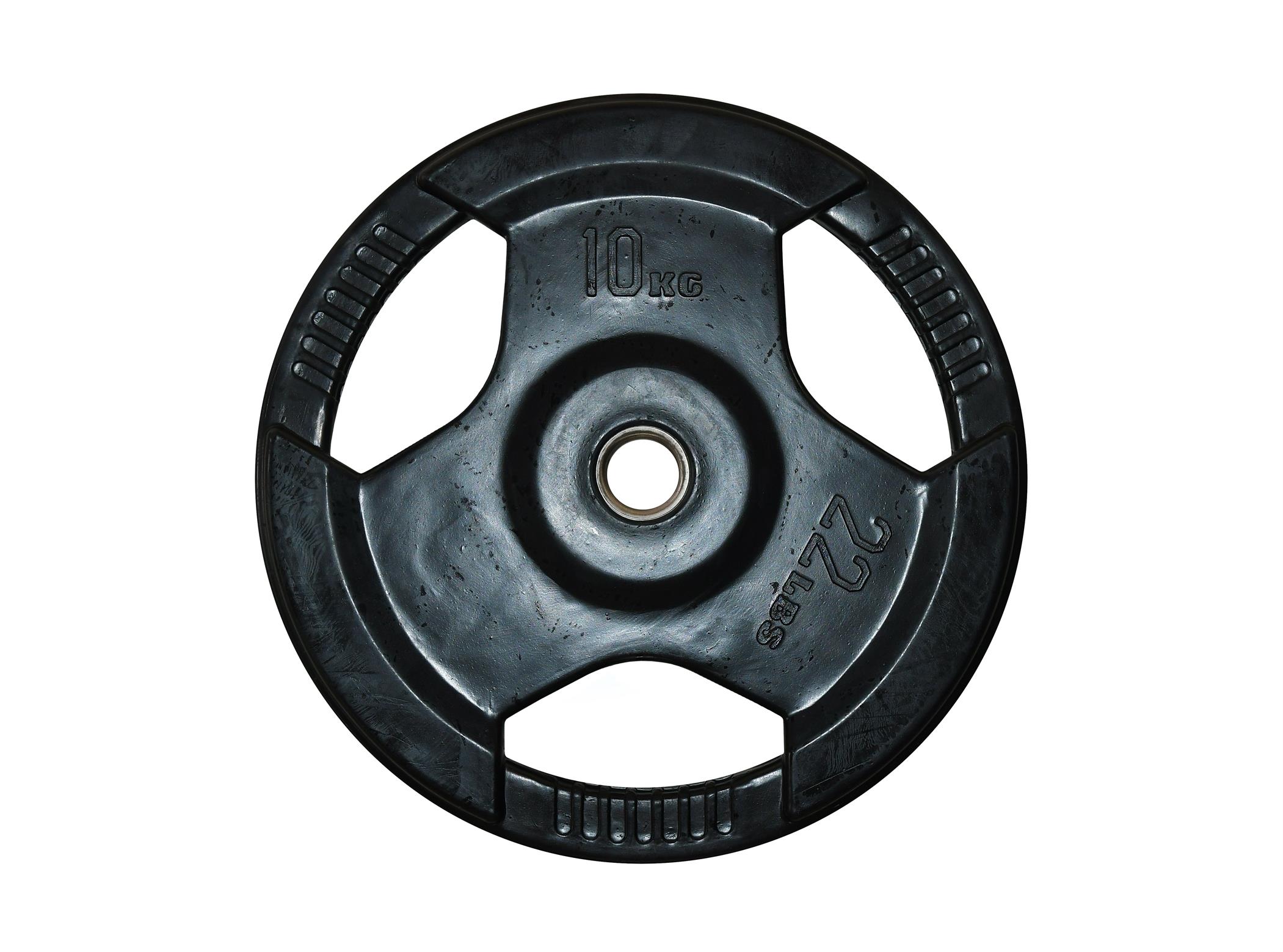 FitnessLine Kotouč litinový pogumovaný 30 mm - 10 kg