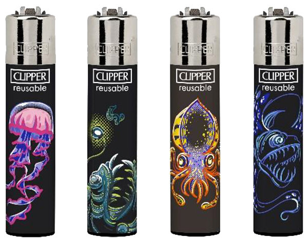 Flamagas Zapalovač Clipper CP11 Under the Sea 4, kolekce 4 kusy