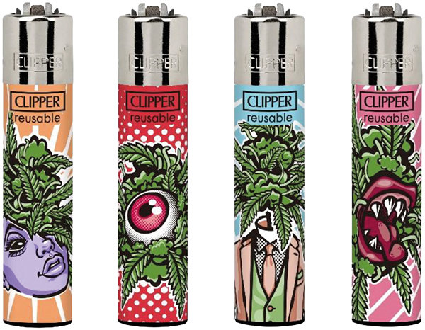 Flamagas Zapalovač Clipper CP11 Out of Weed, kolekce 4 kusy