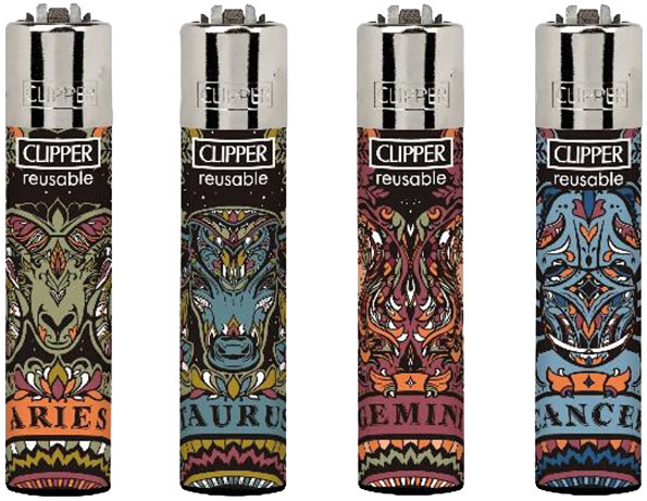 Flamagas Zapalovač Clipper CP11 Space Area, kolekce 4 kusy