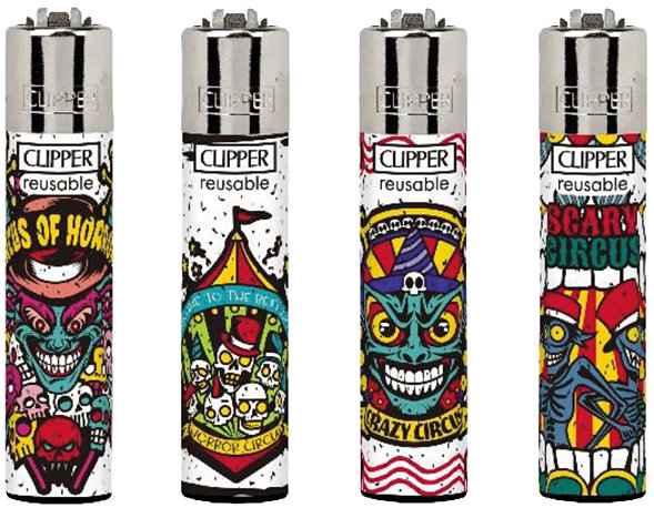 Flamagas Zapalovač Clipper CP11 Horror Days, 2 kolekce 4 kusy